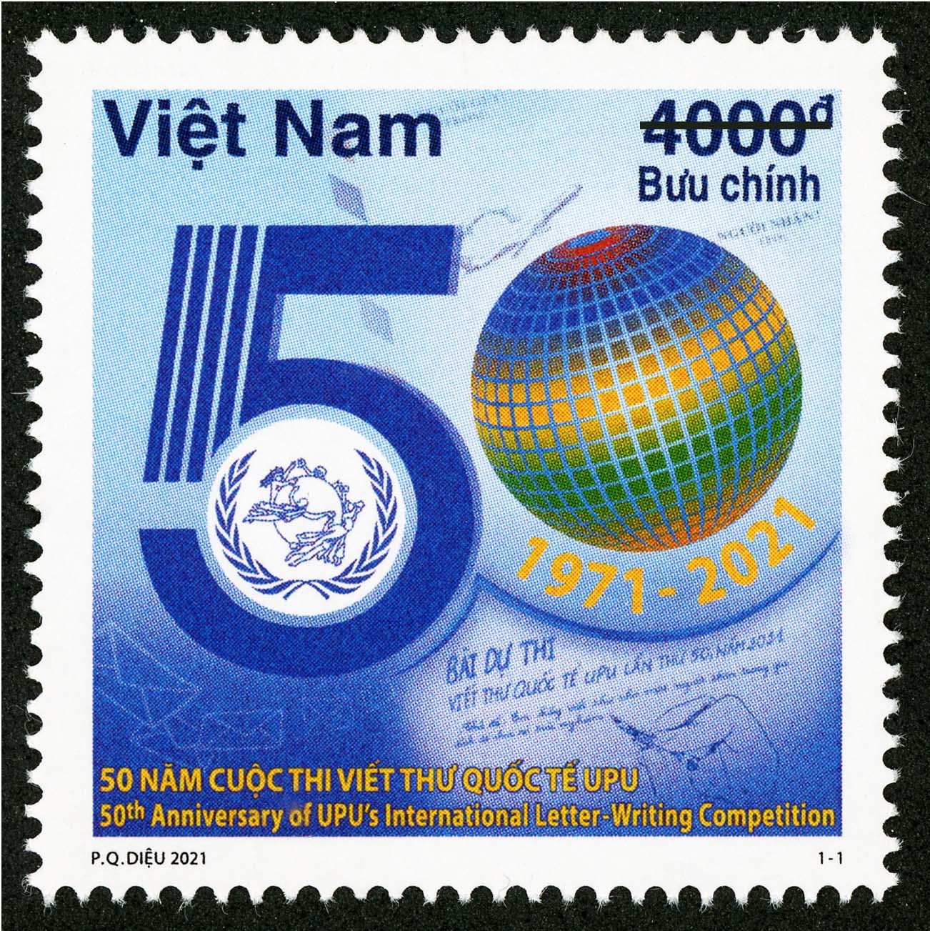 Giới thiệu bộ tem “Kỷ niệm 50 năm Cuộc thi viết thư quốc tế UPU (1971-2021)”