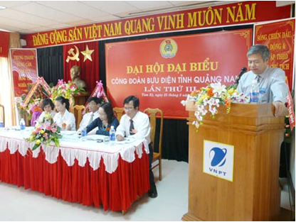 Công đoàn Bưu Điện Quảng Nam tổ chức Đại hội đại biểu lần thứ III, nhiệm kỳ 2012-2015 
