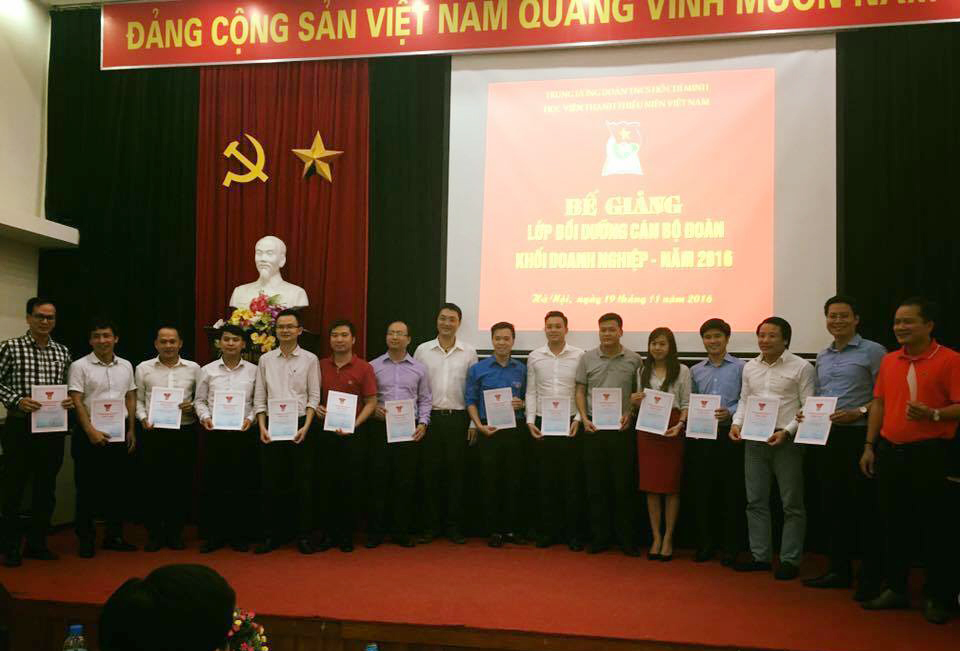 Đoàn TNCS Hồ Chí Minh Tổng công ty Bưu điện Việt Nam hoàn thành chương trình bồi dưỡng cán bộ 2016