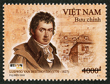 Giới thiệu bộ tem về nhà soạn nhạc thiên tài Beethoven