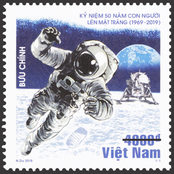 Giới thiệu bộ Tem “Kỷ niệm 50 năm lần đầu tiên con người đặt chân lên Mặt Trăng (1969-2019)”