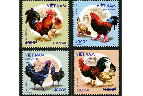 Giới thiệu bộ tem “Gà bản địa Việt Nam”