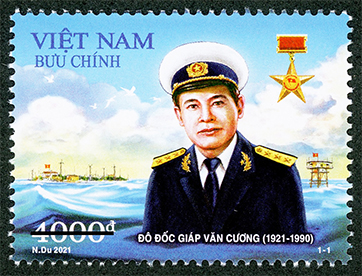 Giới thiệu bộ tem “Kỷ niệm 100 năm sinh Đô đốc Giáp Văn Cương (1921-1990)”