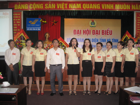 Công đoàn Bưu Điện tỉnh Hà Tĩnh tổ chức Đại hội đại biểu nhiệm kỳ 2012-2015