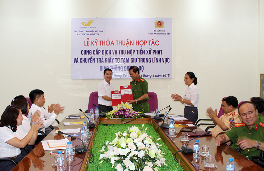 Bưu điện tỉnh Hưng Yên cung cấp dịch vụ thu, nộp tiền xử phạt trong lĩnh vực giao thông từ 01/9/2016