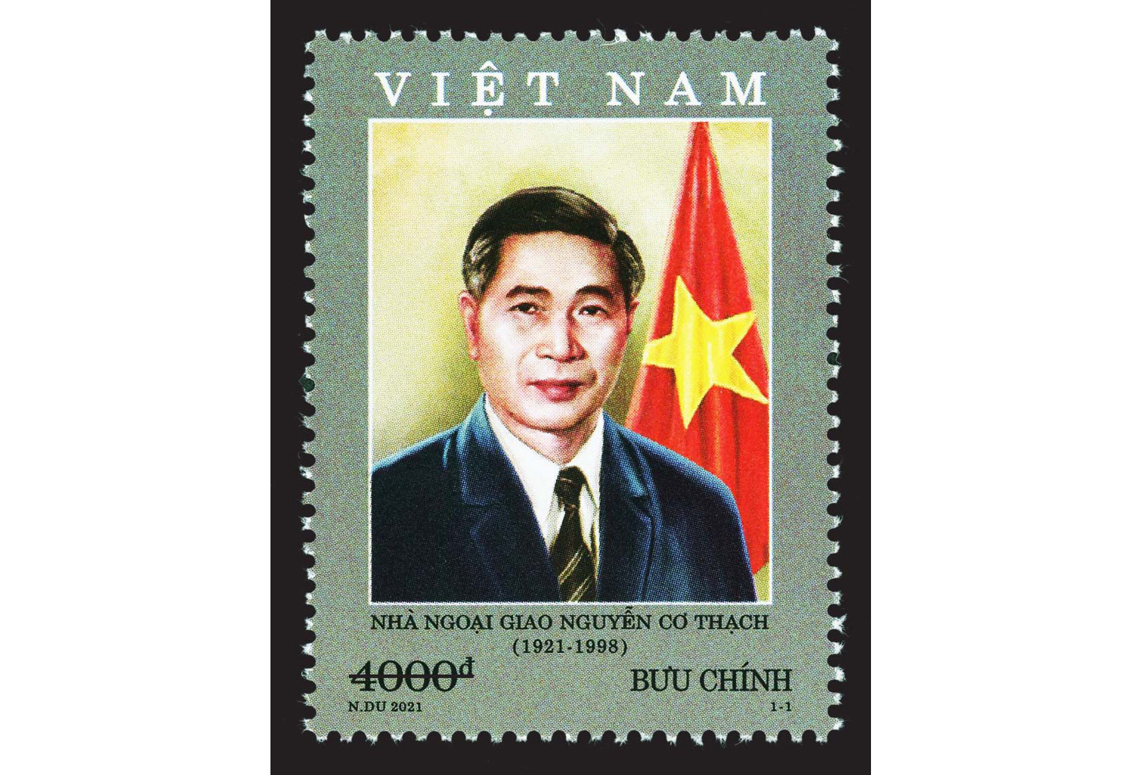 Giới thiệu bộ tem “Kỷ niệm năm sinh nhà ngoại giao Nguyễn Cơ Thạch (1921-1998)
