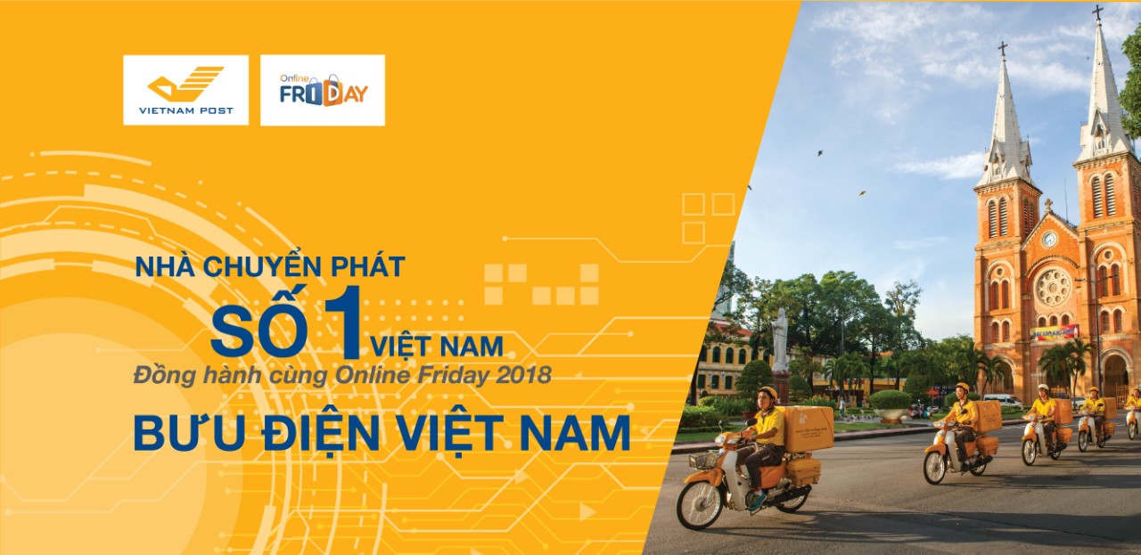 Online Friday 2018: VNPost giảm đến 50% cước chuyển phát 