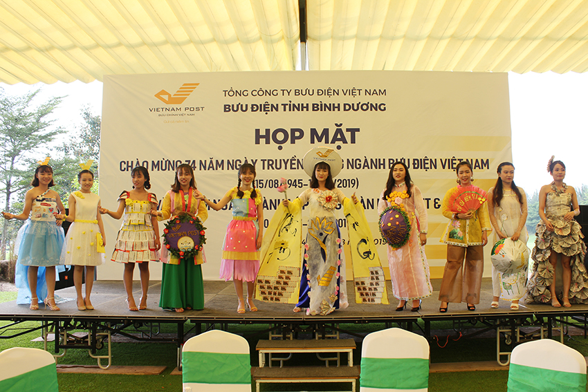 Bưu điện tỉnh Bình Dương tổ chức Hội thi thời trang từ các chất liệu tái chế