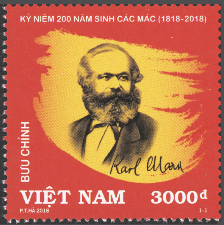 Giới thiệu bộ tem “Kỷ niệm 200 năm sinh Các Mác (1818-2018)”