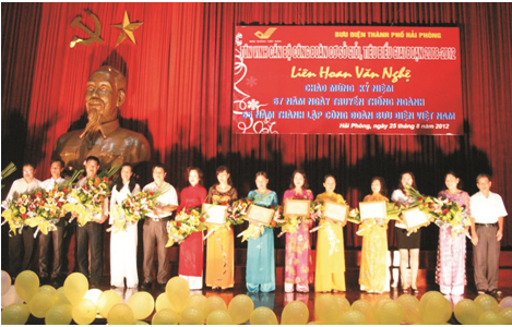 Bưu Điện TP Hải Phòng tôn vinh cán bộ Công đoàn tiêu biểu giai đoạn 2008 - 2012