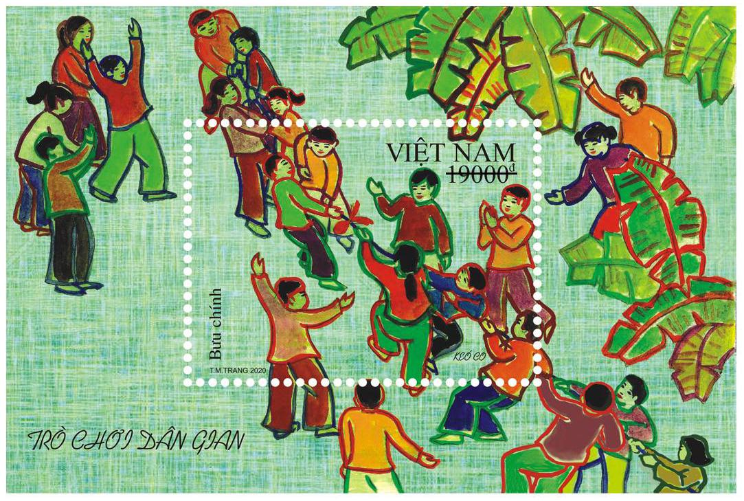 Giới thiệu bộ tem: “Trò chơi dân gian”