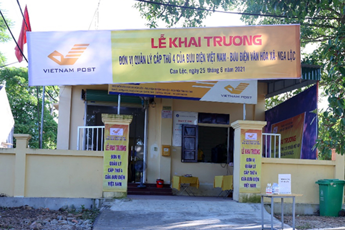 Bưu điện tỉnh Hà Tĩnh khai trương Bưu điện Văn hóa xã cấp quản lý cấp thứ 4