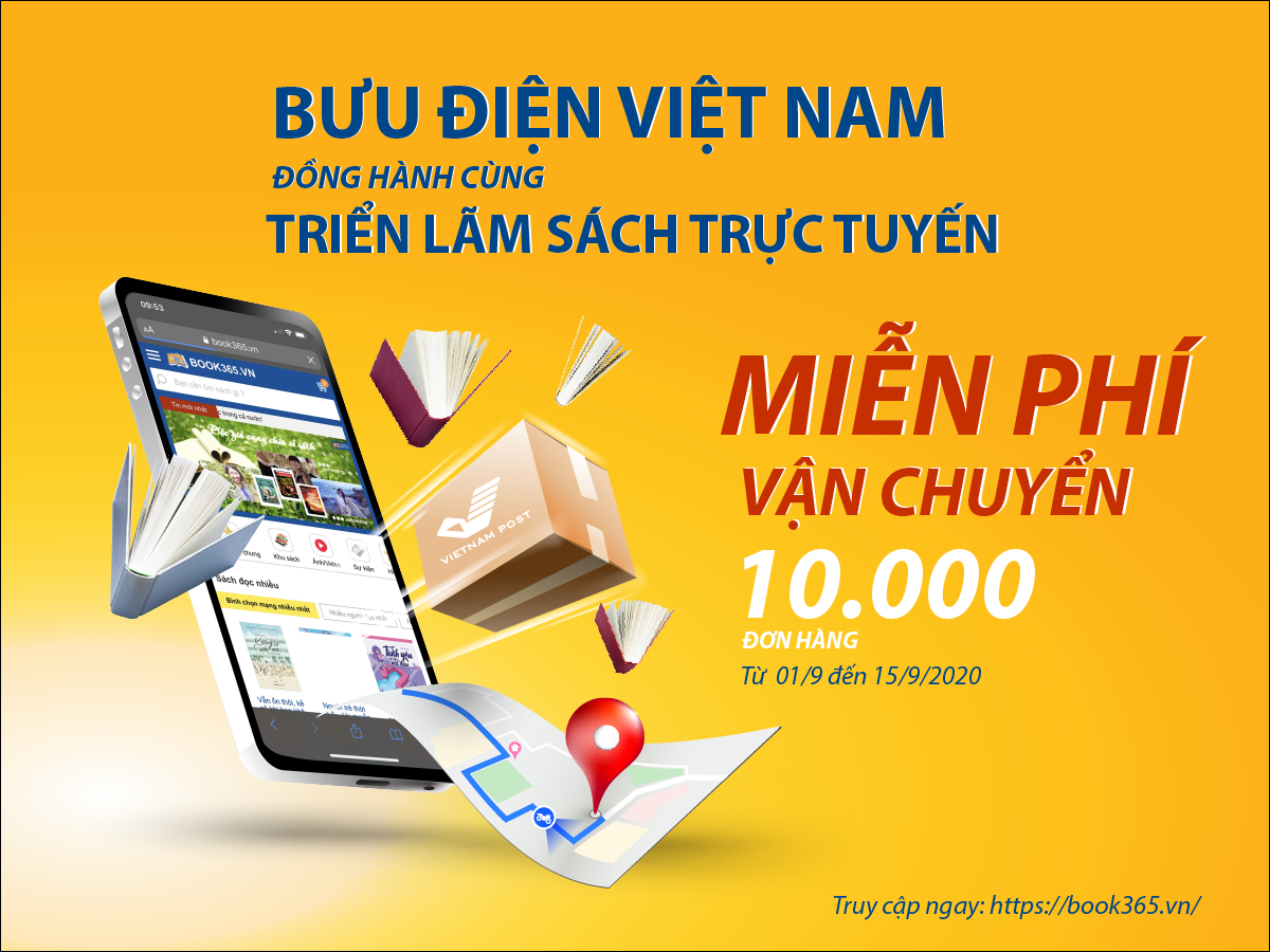 Vietnam Post miễn phí cước vận chuyển cho 10.000 đơn hàng đầu tiên tại Triển lãm sách trực tuyến 