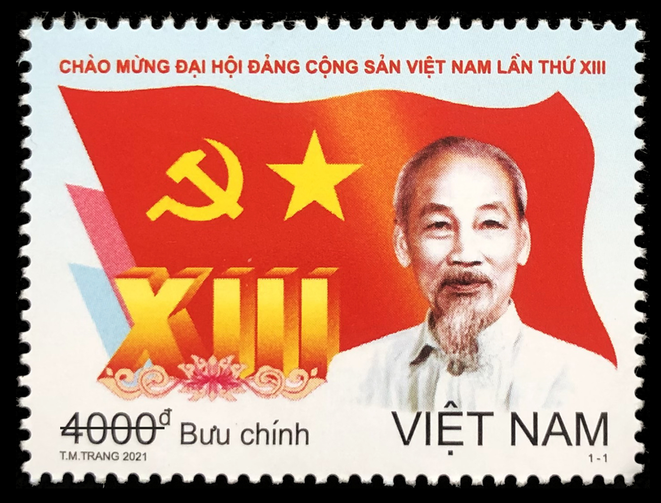 Giới thiệu bộ tem “Chào mừng Đại hội Đảng Cộng sản Việt Nam lần thứ XIII”
