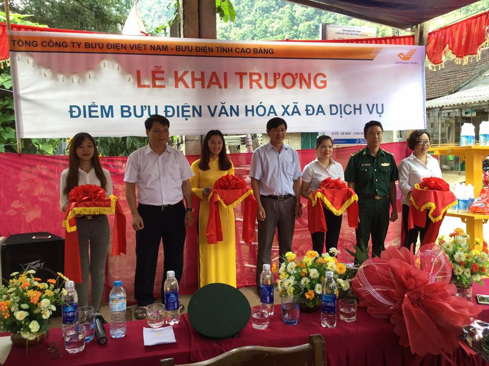 Bưu điện tỉnh Cao Bằng khai trương điểm BĐ-VHX kinh doanh đa dịch vụ tại huyện Hà Quảng