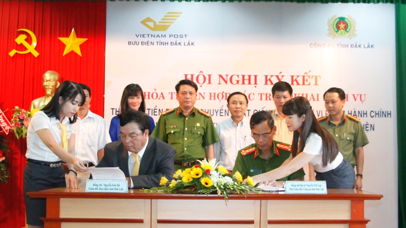 Triển khai dịch vụ thu, nộp tiền vi phạm giao thông qua hệ thống Bưu điện tại tỉnh Đắk Lắk