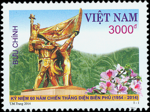 Chính thức phát hành đặc biệt bộ tem "Kỷ niệm 60 năm chiến thắng Điện Biên Phủ (1954-2014)"