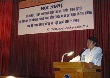 Đảng ủy Bưu điện TP. Hải Phòng tổ chức học tập Nghị quyết lần thứ 7 – Ban chấp hành Trung ương khóa XI
