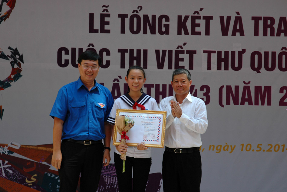 Trao giải cuộc thi viết thư quốc tế UPU lần thứ 43