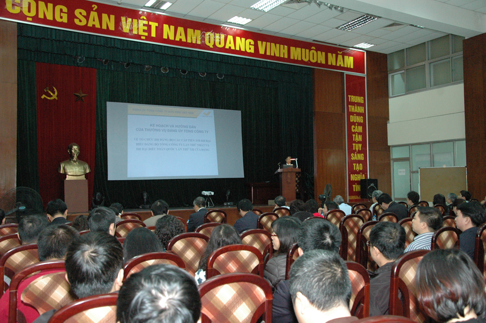 Hướng dẫn của Đảng ủy Tổng công ty về kế hoạch và tổ chức đại hội đảng bộ các cấp