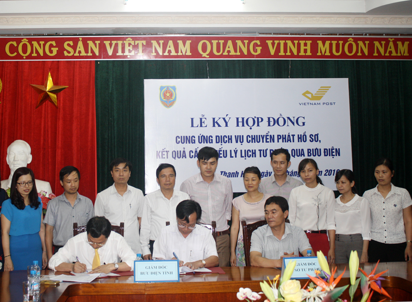 Bưu điện Thanh Hóa triển khai dịch vụ chuyển phát hồ sơ, kết quả cấp phiếu lý lịch tư pháp