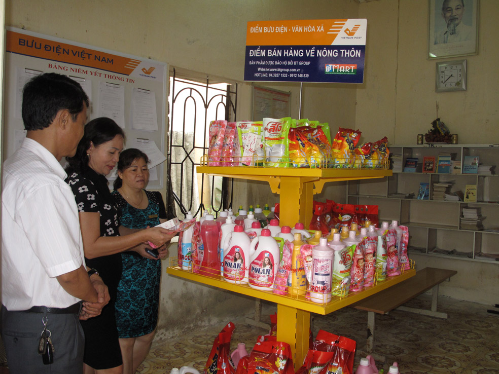 Bưu điện tỉnh Hòa Bình triển khai phân phối hàng tiêu dùng của Công ty BT-Group Việt Nam tại các điểm BĐ-VHX