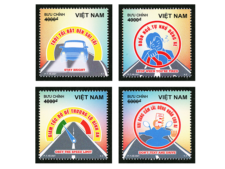 Giới thiệu bộ tem “An toàn giao thông đường bộ (bộ 2)”