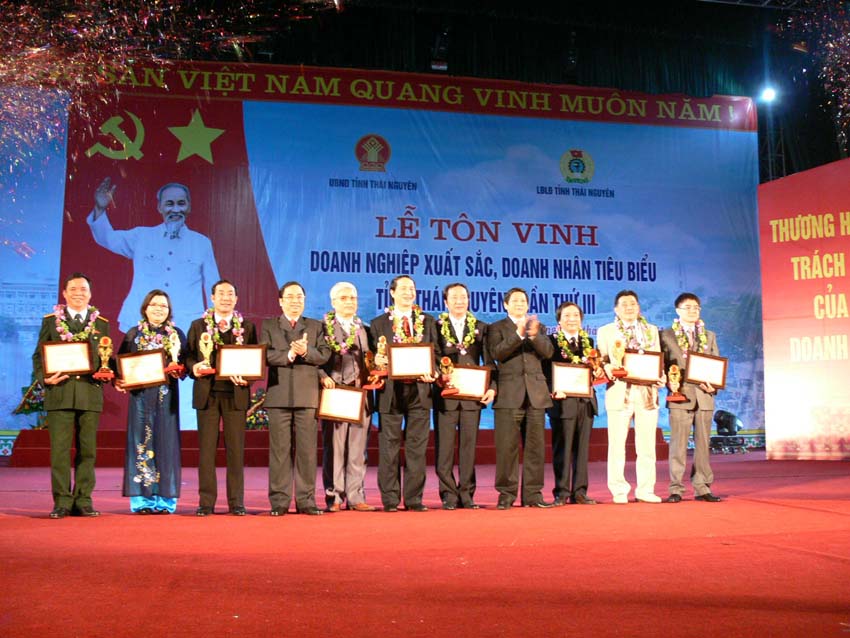 Bưu điện tỉnh Thái Nguyên,Doanh nghiệp xuất sắc của tỉnh Thái Nguyên năm 2010