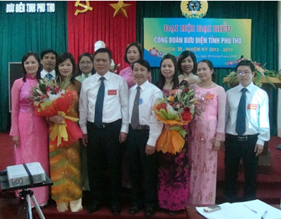 Công đoàn Bưu Điện tỉnh Phú Thọ tổ chức Đại hội đại biểu lần thứ III, nhiệm kỳ 2013-2015.