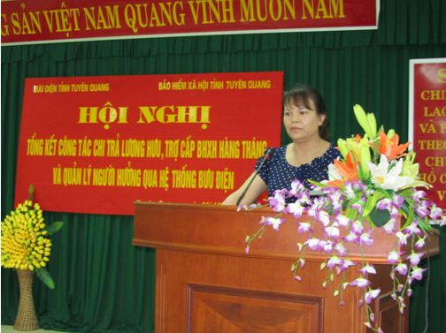 Tổng kết công tác thí điểm chi trả lương hưu và trợ cấp BHXH hàng tháng qua hệ thống Bưu Điện trên địa bàn tỉnh Tuyên Quang
