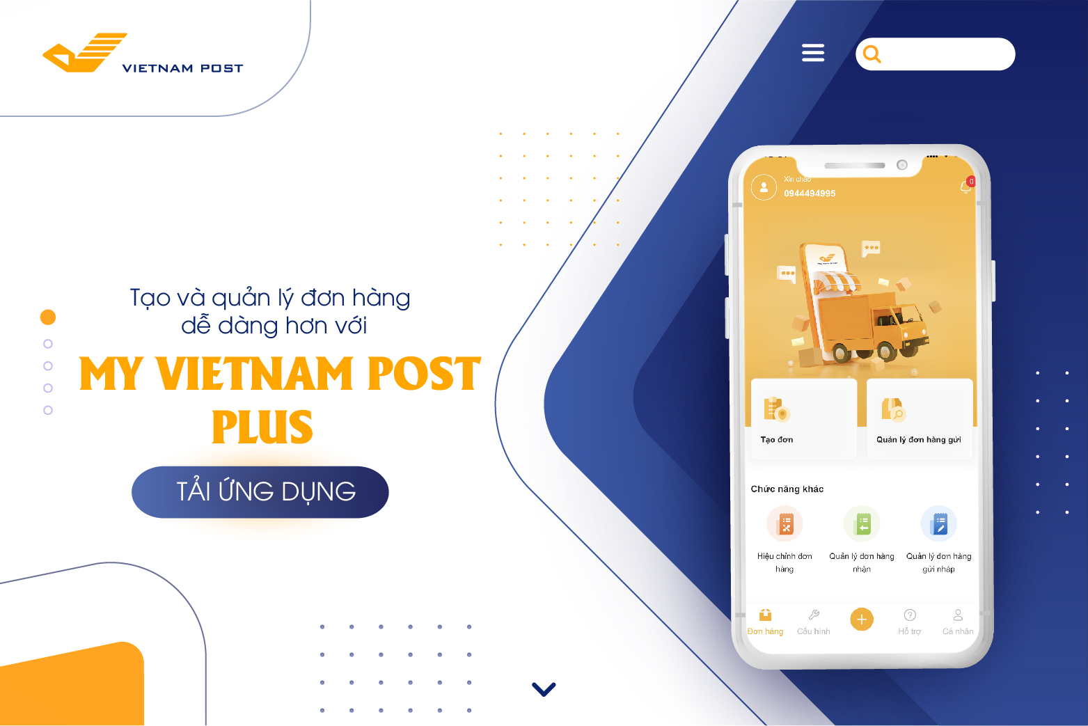 Bổ sung nhiều tiện ích vượt trội trong phiên bản mới My Vietnam Post Plus