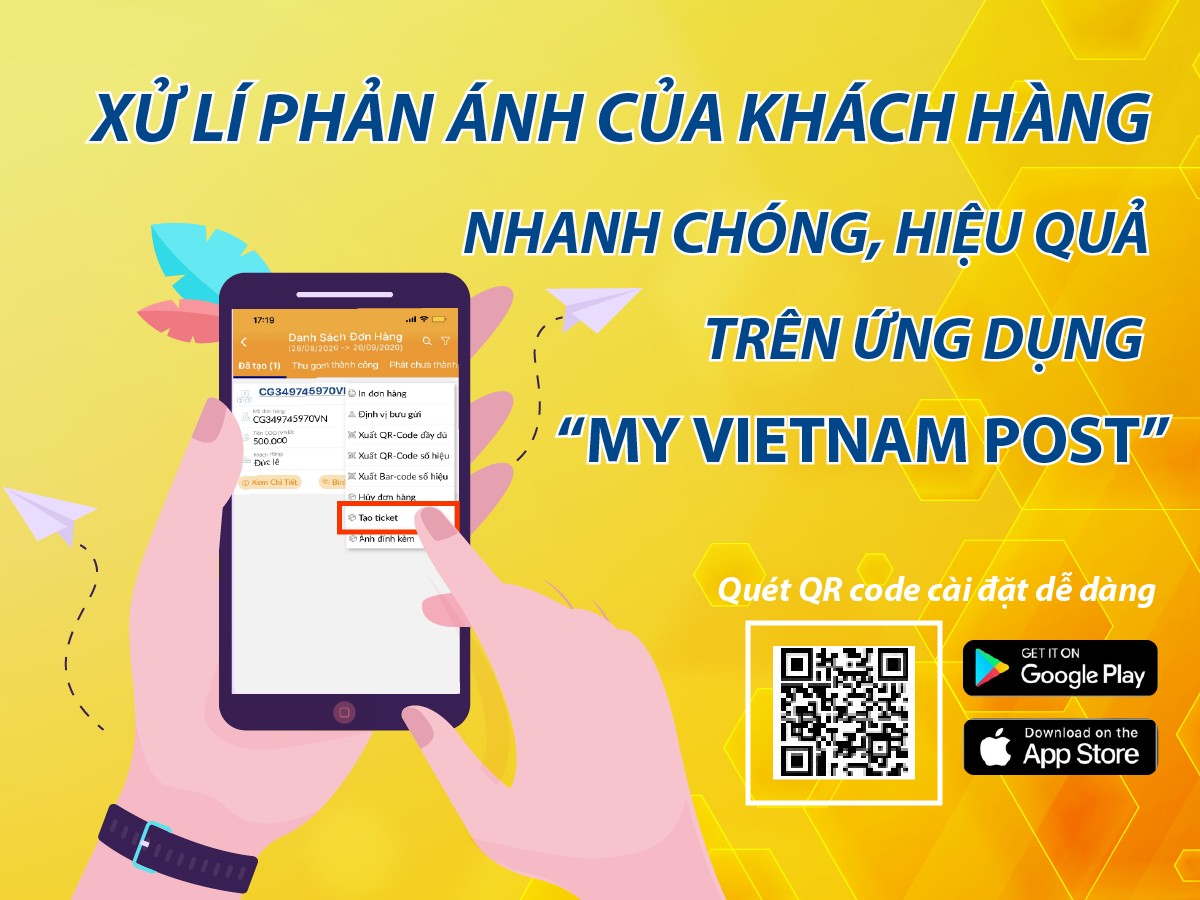 Nâng cao hiệu quả chức năng hỗ trợ khách hàng trên My Vietnam Post 