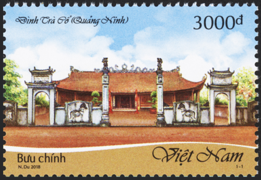 Giới thiệu bộ tem “Phong cảnh Quảng Ninh (Đình Trà Cổ)”