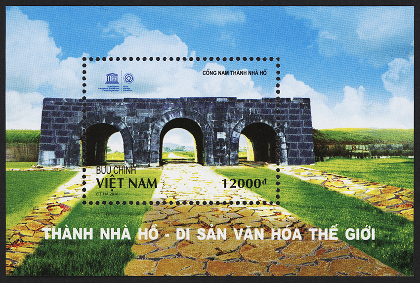 Phát hành bộ tem “Thành Nhà Hồ - Di sản văn hóa thế giới”
