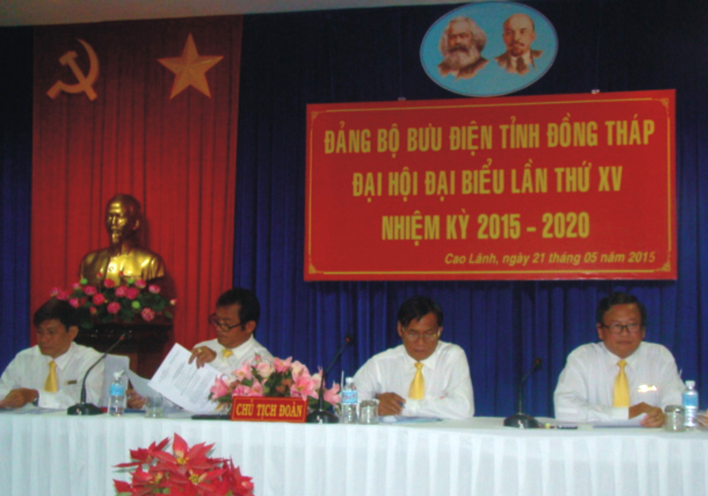 Đại hội Đảng bộ Bưu điện tỉnh Đồng Tháp lần thứ XV, nhiệm kỳ 2015-2020