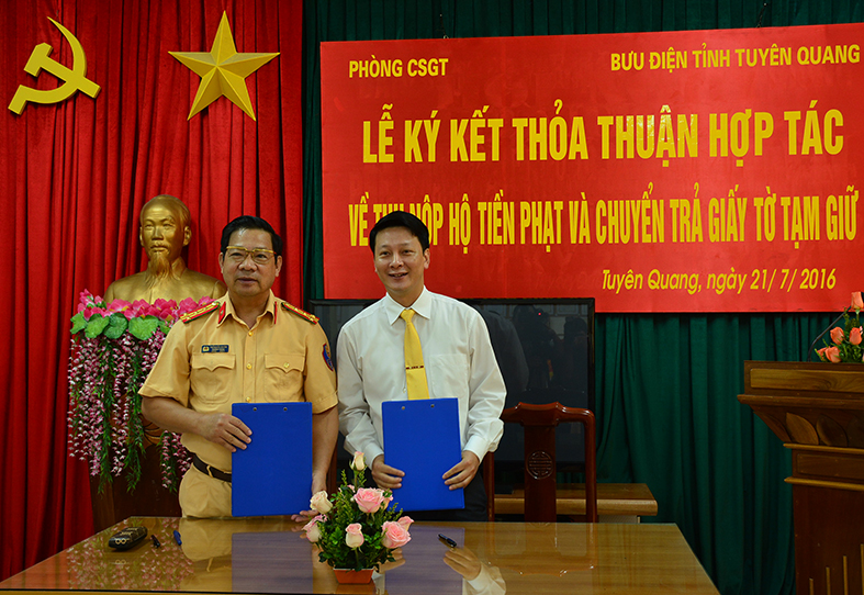 Bưu điện Tuyên Quang triển khai thu nộp tiền phạt và chuyển trả giấy tờ tạm giữ trong lĩnh vực giao thông
