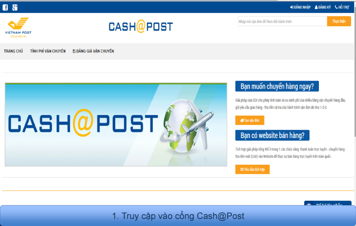 Cash@Post - Giải pháp cổng chuyển phát và thanh toán của Bưu điện Việt Nam