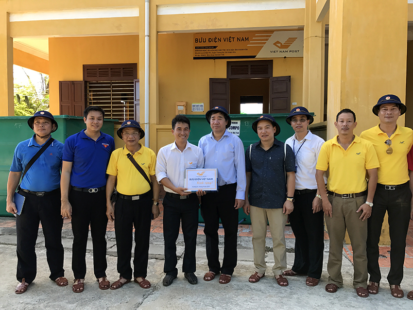 Bưu điện Viện Nam tham gia Đoàn công tác của Đảng ủy Khối doanh nghiệp Trung ương đi thăm Đảo Trường Sa