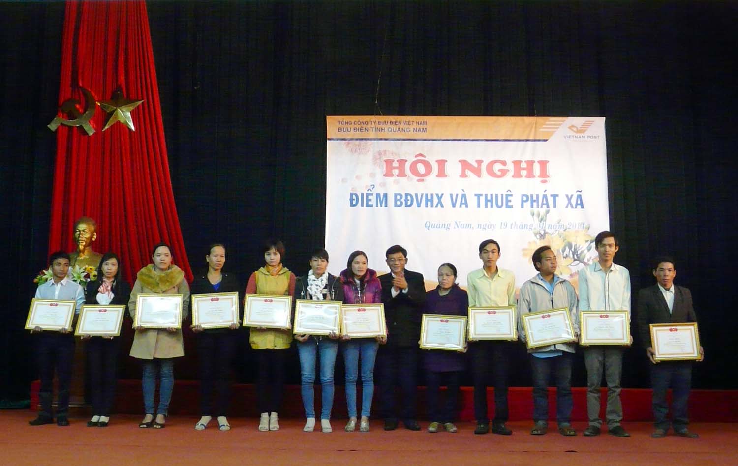Bưu điện tỉnh Quảng Nam tổ chức Hội nghị chuyên đề về điểm Bưu điện - Văn hóa xã năm 2014