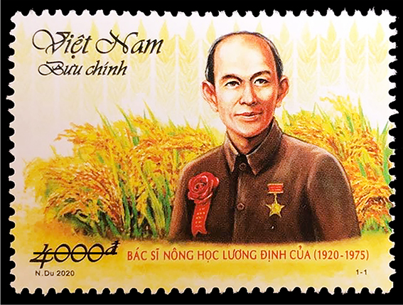 Giới thiệu bộ tem “Kỷ niệm 100 năm sinh Lương Định Của (1920-1975)”