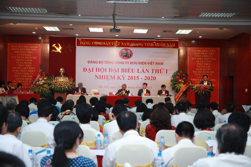 Khai mạc trọng thể Đại hội đại biểu Đảng bộ Tổng công ty Bưu điện Việt Nam lần thứ Nhất