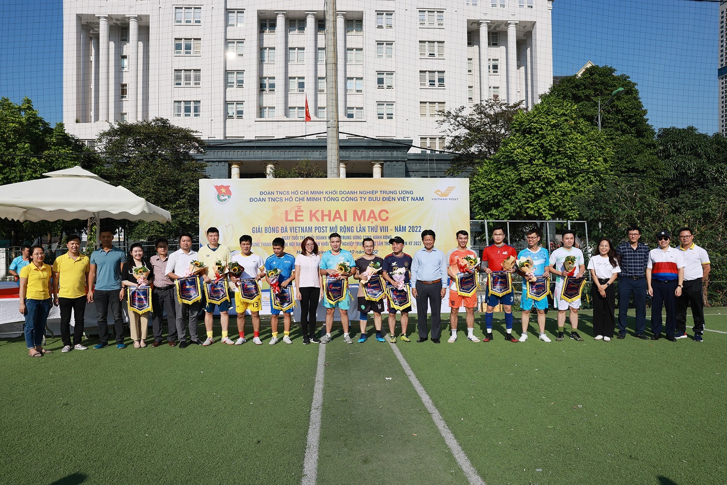 Khai mạc Giải bóng đá Vietnam Post mở rộng lần thứ VIII năm 2022