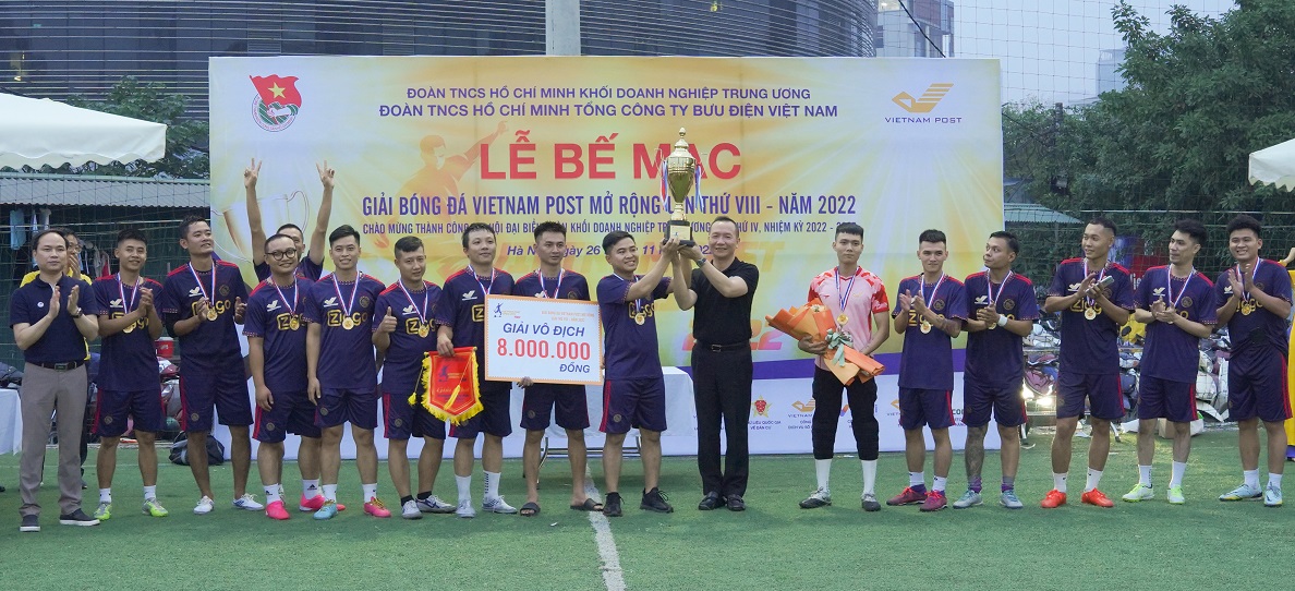 Bế mạc Giải bóng đá Vietnam Post mở rộng lần thứ VIII
