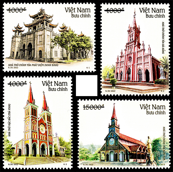 Giới thiệu bộ tem: “Kiến trúc Nhà thờ”