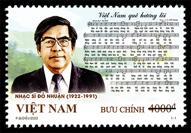 Giới thiệu bộ tem “Kỷ niệm 100 năm sinh nhạc sĩ Đỗ Nhuận (1922-2022)”