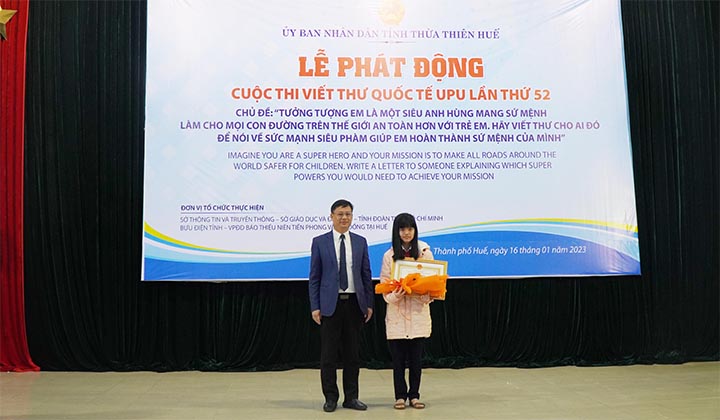 Thừa Thiên Huế: Phát động Cuộc thi Viết thư quốc tế UPU lần thứ 52 năm 2023