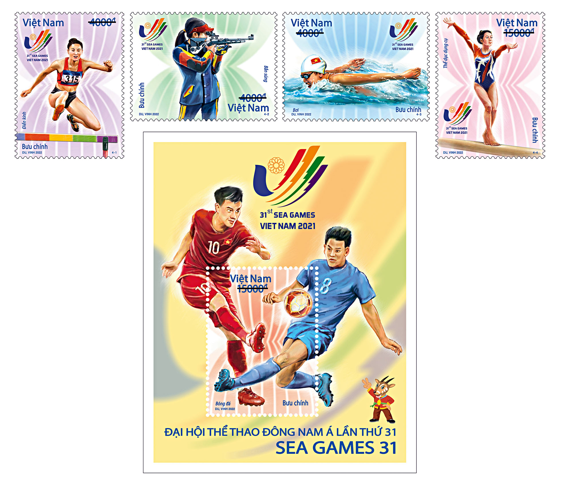 Giới thiệu bộ tem “Đại hội Thể thao Đông Nam Á lần thứ 31 - SEA Games 31”