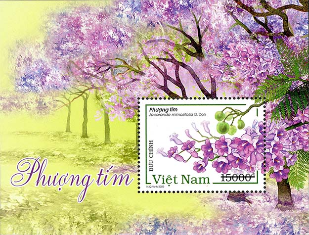 Giới thiệu bộ tem “Phượng tím”