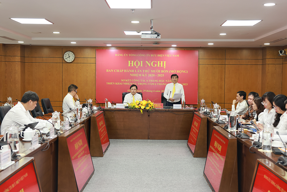 Đảng ủy Tổng công ty Bưu điện Việt Nam tổ chức Hội nghị Ban chấp hành lần thứ 14, nhiệm kỳ 2020 - 2025