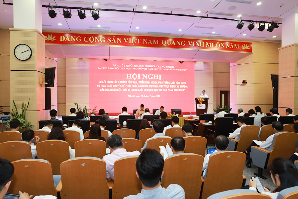 Bưu điện Việt Nam đăng cai tổ chức Hội nghị sơ kết 6 tháng đầu năm Cuộc vận động “Người Việt Nam ưu tiên dùng hàng Việt Nam” của Đảng ủy Khối Doanh nghiệp Trung ương
